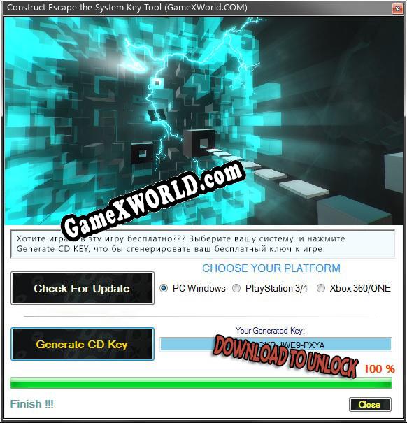 Construct Escape the System ключ бесплатно