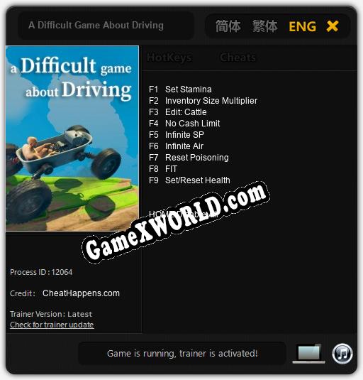 A Difficult Game About Driving: Читы, Трейнер +9 [CheatHappens.com]