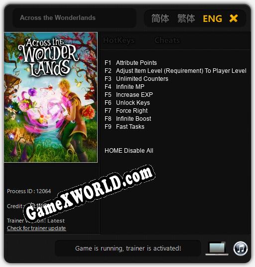 Across the Wonderlands: Читы, Трейнер +9 [FLiNG]