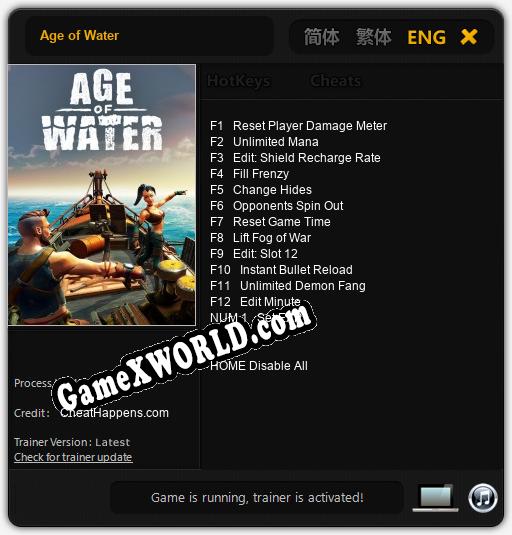 Age of Water: Трейнер +13 [v1.5]
