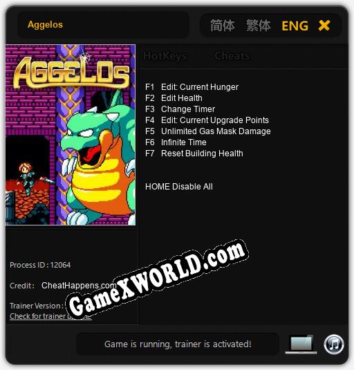Aggelos: Читы, Трейнер +7 [CheatHappens.com]