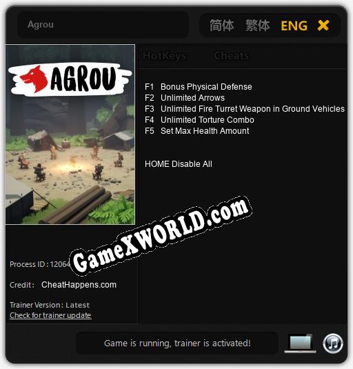 Agrou: Трейнер +5 [v1.9]