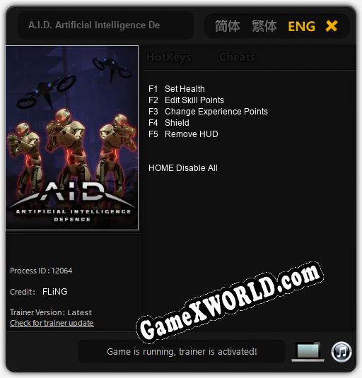 Трейнер для A.I.D. Artificial Intelligence Defence [v1.0.5]