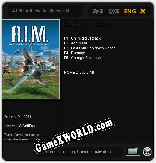 A.I.M.: Artificial Intelligence Machine: ТРЕЙНЕР И ЧИТЫ (V1.0.82)