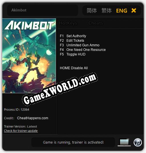 Akimbot: Читы, Трейнер +5 [CheatHappens.com]