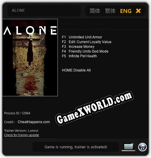 Alone?: Читы, Трейнер +8 [FLiNG]