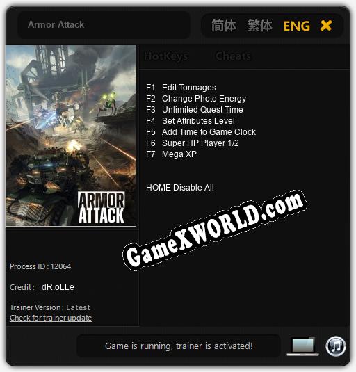 Armor Attack: Читы, Трейнер +7 [dR.oLLe]