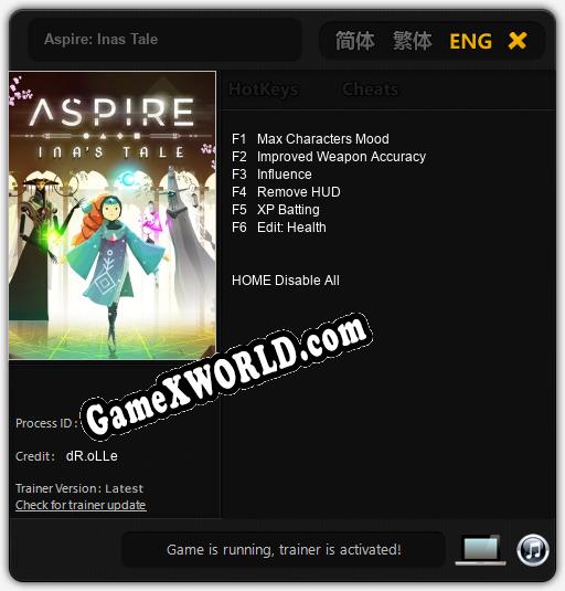 Aspire: Inas Tale: Трейнер +6 [v1.2]