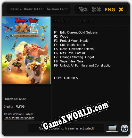 Asterix Obelix XXXL: The Ram From Hibernia: Читы, Трейнер +9 [FLiNG]