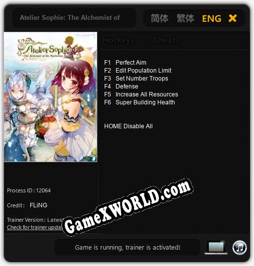 Atelier Sophie: The Alchemist of the Mysterious Book: Читы, Трейнер +6 [FLiNG]