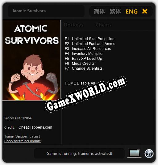 Atomic Survivors: Трейнер +11 [v1.2]