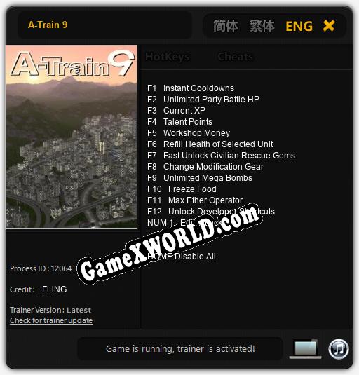 A-Train 9: ТРЕЙНЕР И ЧИТЫ (V1.0.82)
