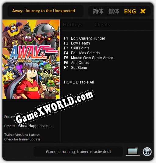 Away: Journey to the Unexpected: Трейнер +7 [v1.2]