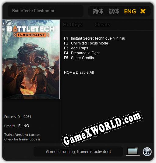 BattleTech: Flashpoint: Читы, Трейнер +5 [FLiNG]