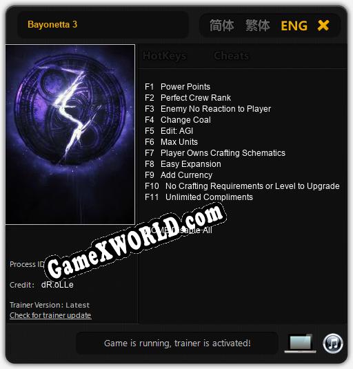 Трейнер для Bayonetta 3 [v1.0.3]