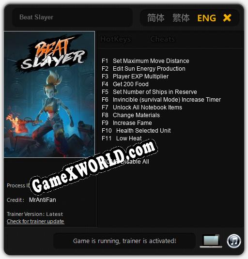 Beat Slayer: ТРЕЙНЕР И ЧИТЫ (V1.0.64)