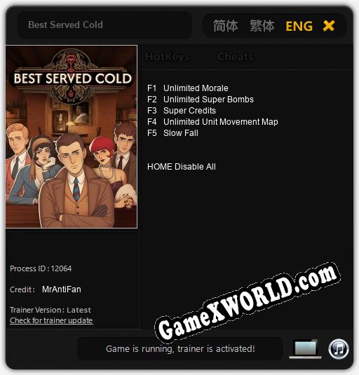 Трейнер для Best Served Cold [v1.0.2]