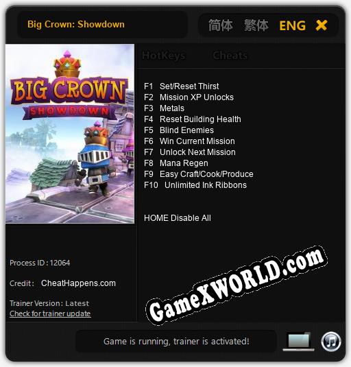Big Crown: Showdown: ТРЕЙНЕР И ЧИТЫ (V1.0.44)