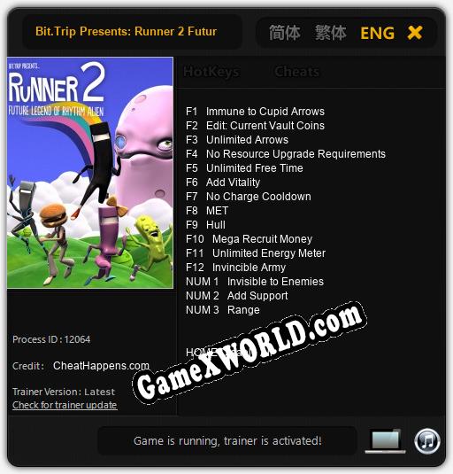 Bit.Trip Presents: Runner 2 Future Legend of Rhythm Alien: Трейнер +15 [v1.9]