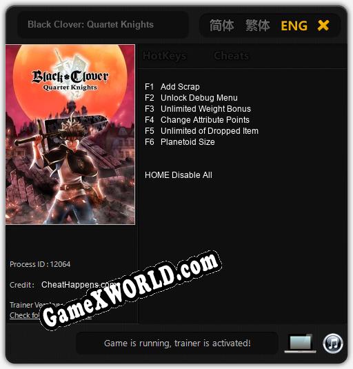 Black Clover: Quartet Knights: Трейнер +6 [v1.1]