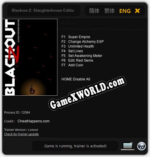 Blackout Z: Slaughterhouse Edition: ТРЕЙНЕР И ЧИТЫ (V1.0.56)