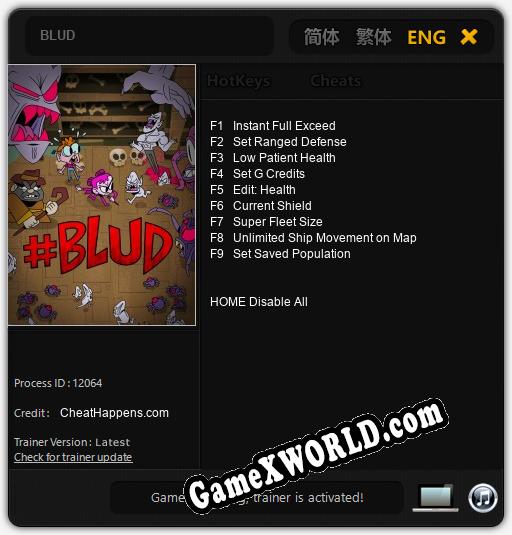 Трейнер для BLUD [v1.0.4]