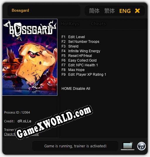 Bossgard: Трейнер +9 [v1.5]