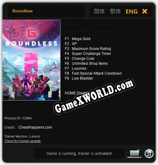 Boundless: Трейнер +9 [v1.7]