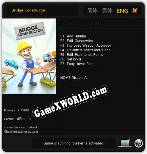 Bridge Constructor: ТРЕЙНЕР И ЧИТЫ (V1.0.89)