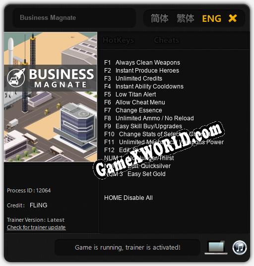 Business Magnate: Трейнер +15 [v1.5]