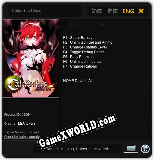 Caladrius Blaze: Читы, Трейнер +7 [MrAntiFan]