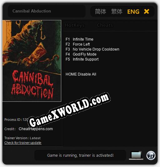 Трейнер для Cannibal Abduction [v1.0.1]