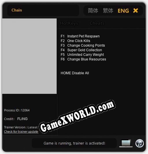 Chain: Трейнер +6 [v1.4]