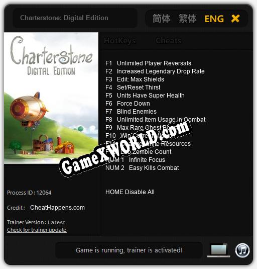 Трейнер для Charterstone: Digital Edition [v1.0.6]