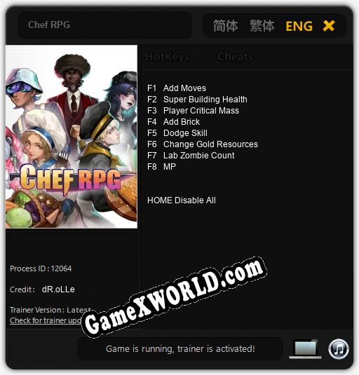 Трейнер для Chef RPG [v1.0.7]
