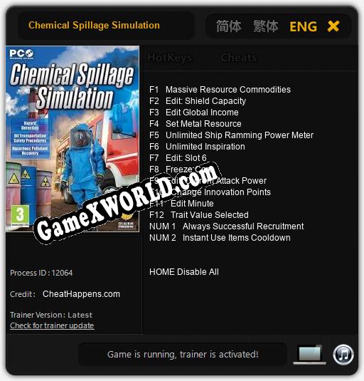 Chemical Spillage Simulation: ТРЕЙНЕР И ЧИТЫ (V1.0.63)