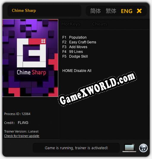 Chime Sharp: Трейнер +5 [v1.6]