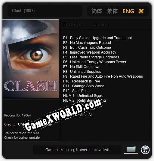 Clash (1997): Трейнер +14 [v1.7]