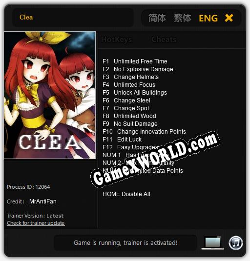 Clea: Трейнер +15 [v1.3]