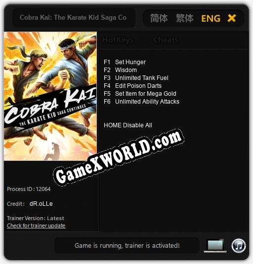 Cobra Kai: The Karate Kid Saga Continues: Читы, Трейнер +6 [dR.oLLe]