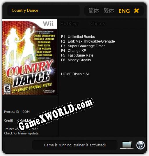 Трейнер для Country Dance [v1.0.9]