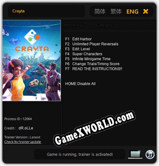 Crayta: ТРЕЙНЕР И ЧИТЫ (V1.0.4)