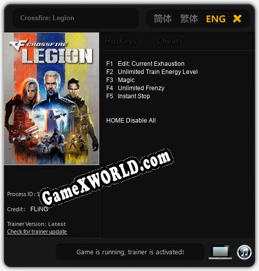Crossfire: Legion: Трейнер +5 [v1.8]