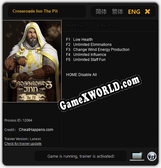 Трейнер для Crossroads Inn The Pit [v1.0.2]