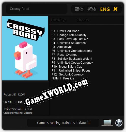 Crossy Road: ТРЕЙНЕР И ЧИТЫ (V1.0.99)