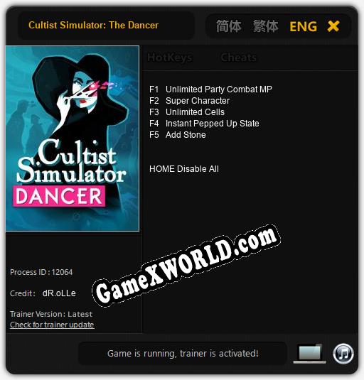 Cultist Simulator: The Dancer: Читы, Трейнер +5 [dR.oLLe]