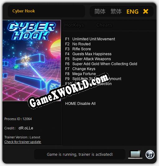 Cyber Hook: Читы, Трейнер +11 [dR.oLLe]