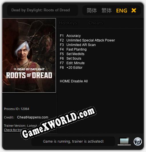 Dead by Daylight: Roots of Dread: Трейнер +6 [v1.6]