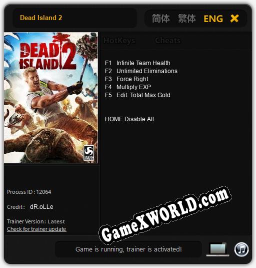 Dead Island 2: ТРЕЙНЕР И ЧИТЫ (V1.0.80)