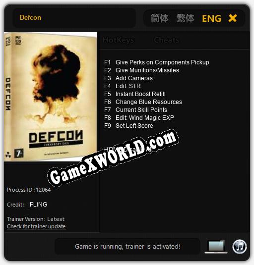 Defcon: Читы, Трейнер +9 [FLiNG]